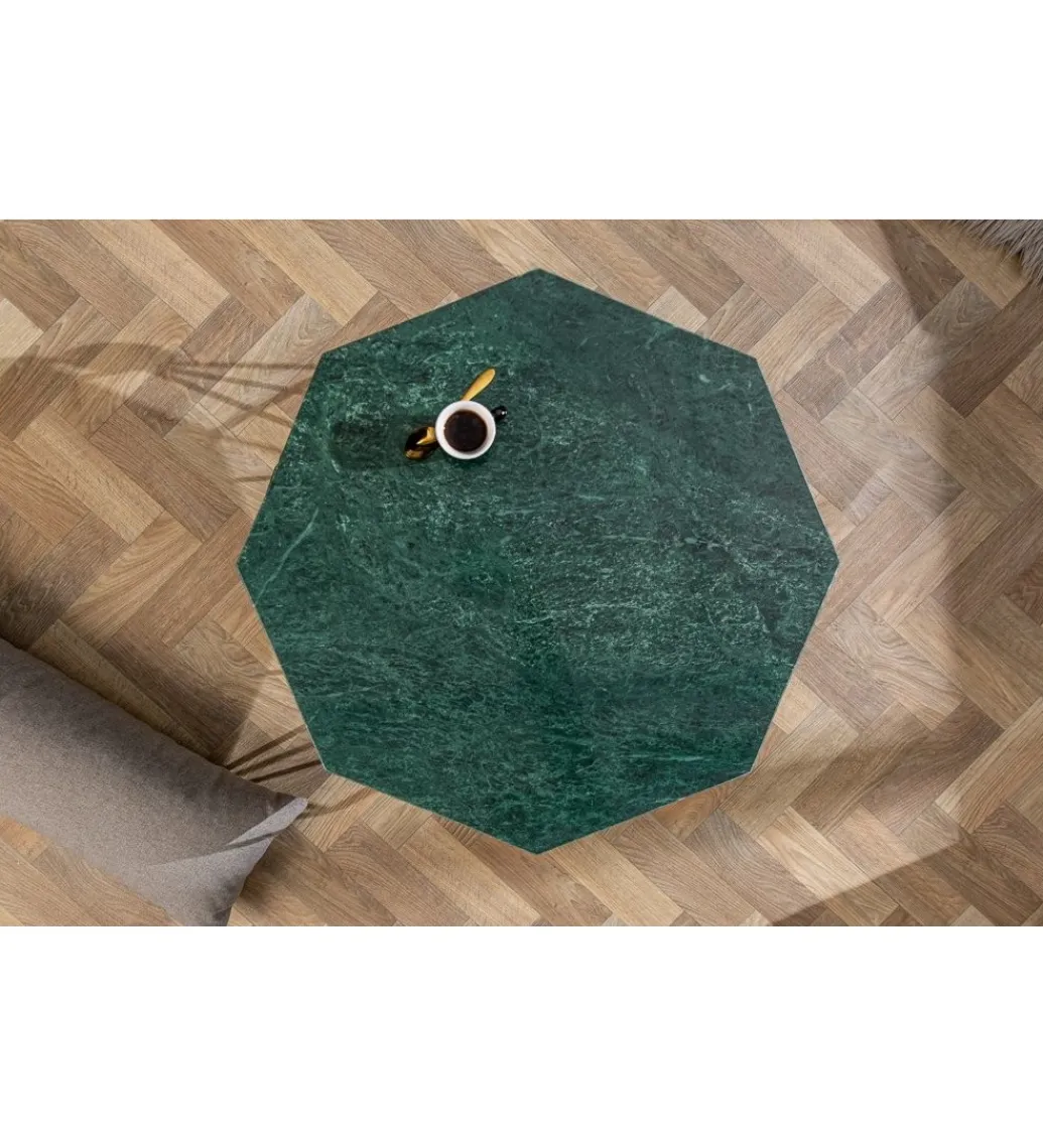 Stolik Kawowy GORAN II 69 Cm Marmur Zielony*Invicta Interior Discount