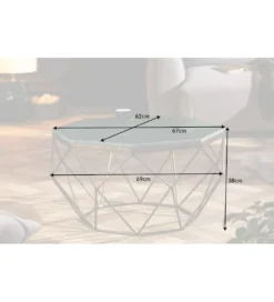 Stolik Kawowy GORAN II 69 Cm Marmur Zielony*Invicta Interior Discount