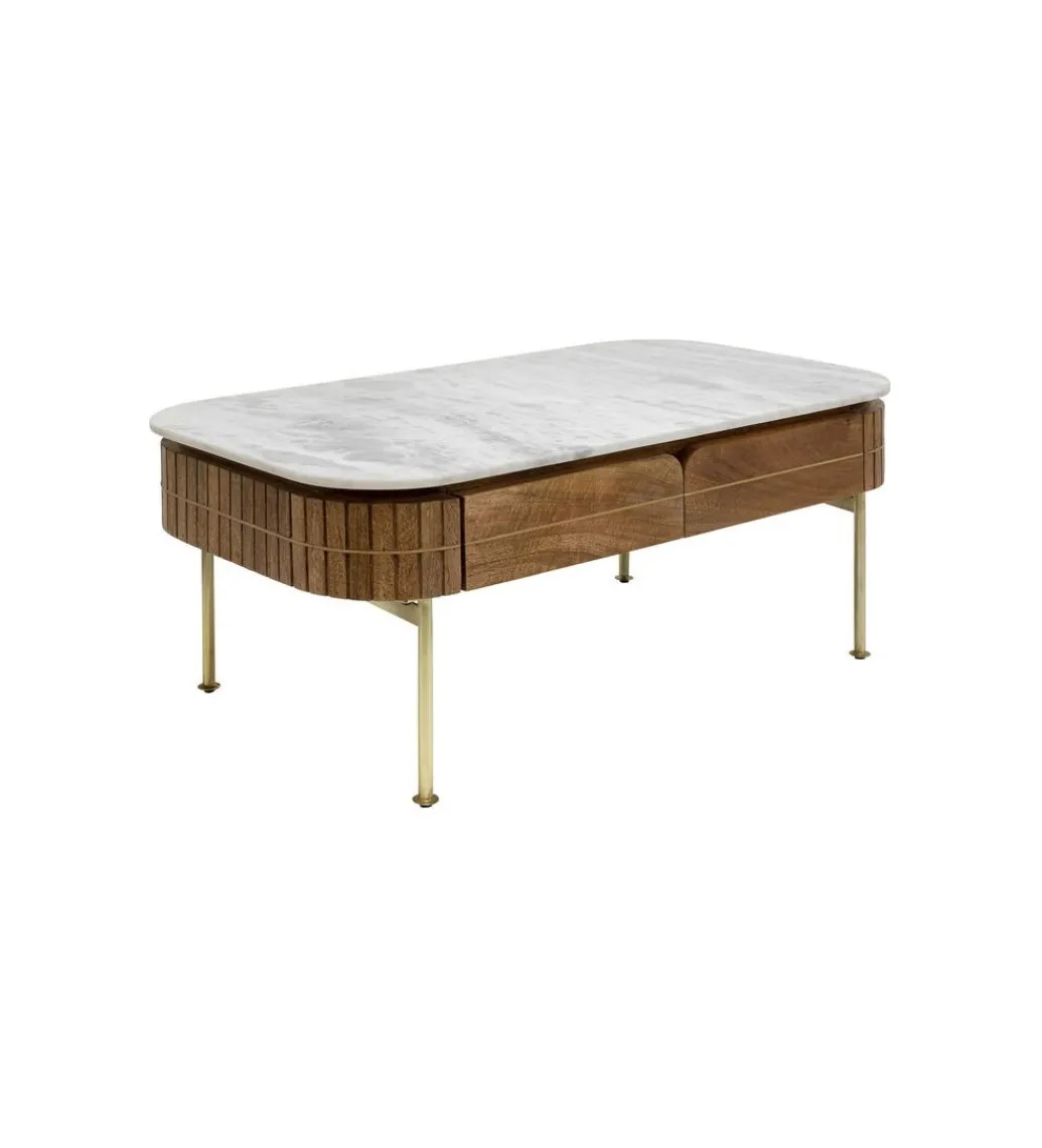 Stolik kawowy GRACE 110 cm Drewno Mango*KARE