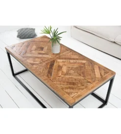 Stolik kawowy GRANDE Infinity Home 100 cm drewno Mango*Invicta Interior - przedsprzedaż Clearance