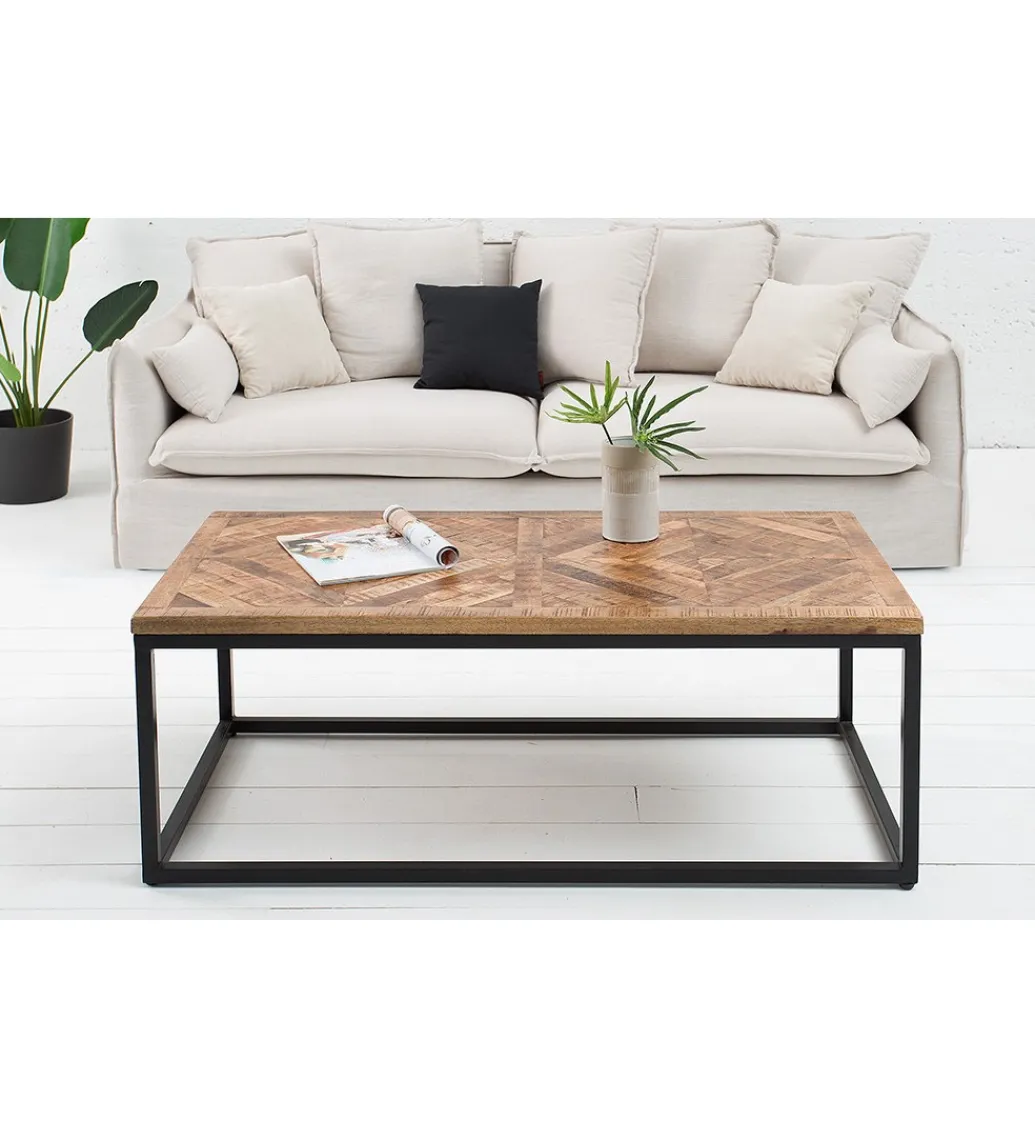 Stolik kawowy GRANDE Infinity Home 100 cm drewno Mango*Invicta Interior - przedsprzedaż Clearance