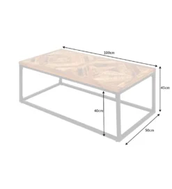 Stolik kawowy GRANDE Infinity Home 100 cm drewno Mango*Invicta Interior - przedsprzedaż Clearance