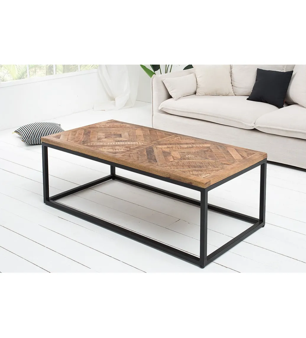 Stolik kawowy GRANDE Infinity Home 100 cm drewno Mango*Invicta Interior - przedsprzedaż Clearance
