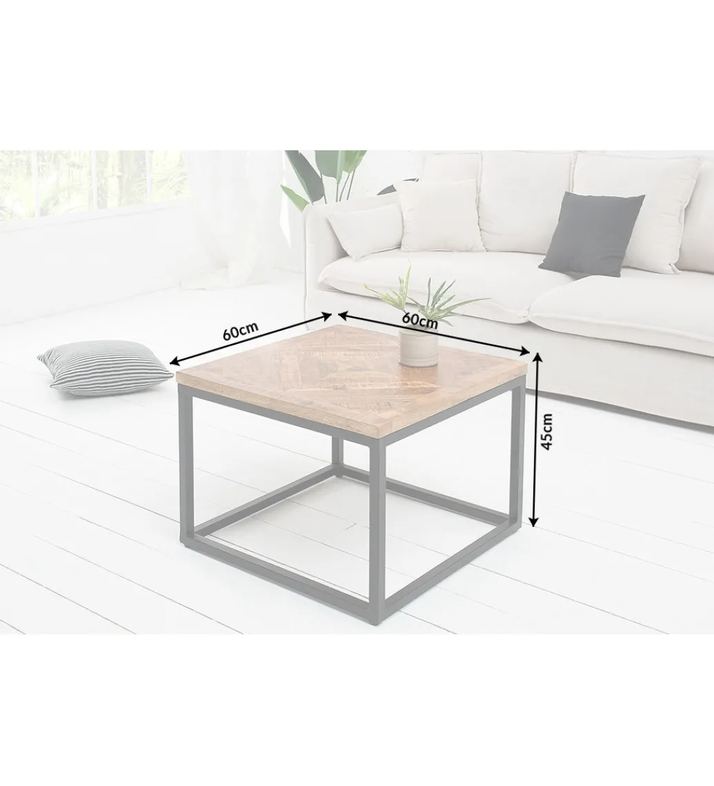 Stolik kawowy GRANDE Infinity Home 60 cm drewno mango*Invicta Interior