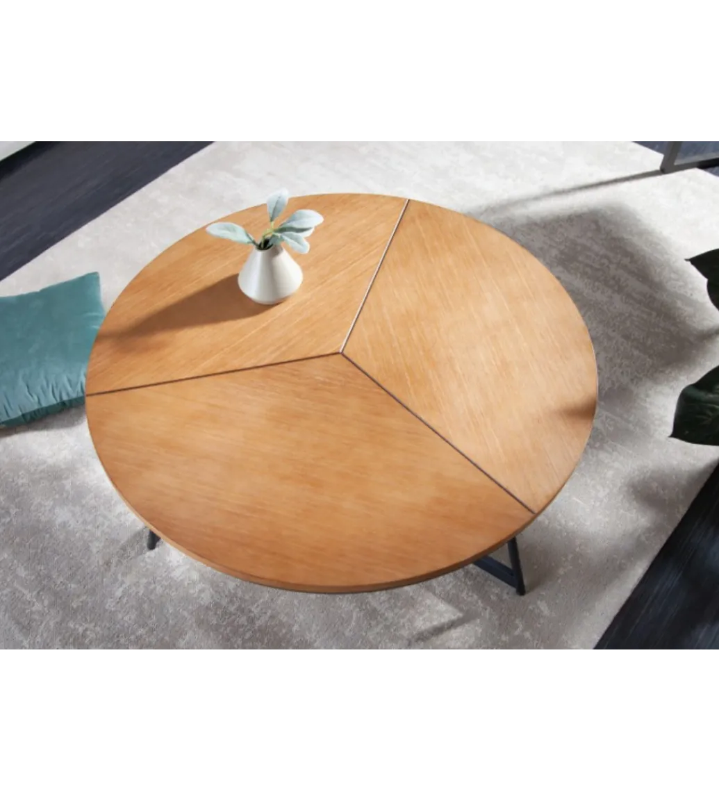 Stolik kawowy GRENADA 80 cm w optyce dębu*Invicta Interior Outlet