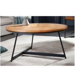 Stolik kawowy GRENADA 80 cm w optyce dębu*Invicta Interior Outlet