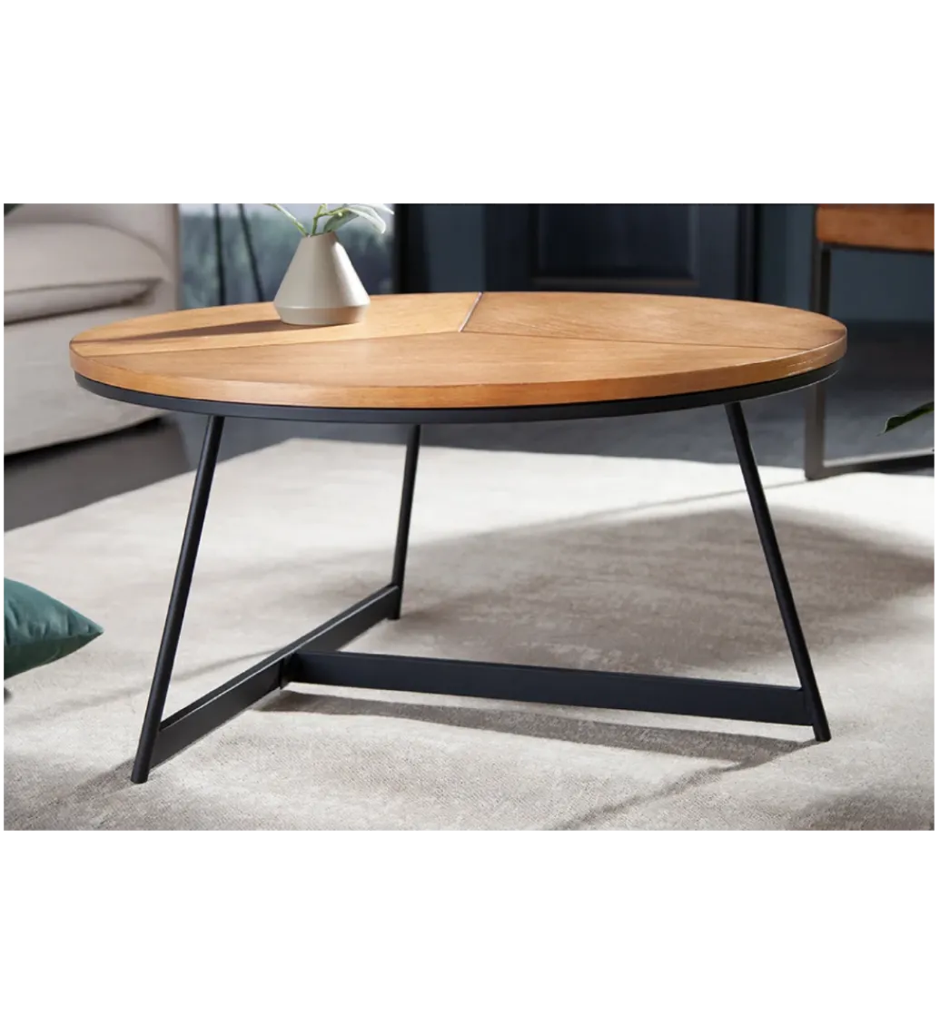 Stolik kawowy GRENADA 80 cm w optyce dębu*Invicta Interior Outlet