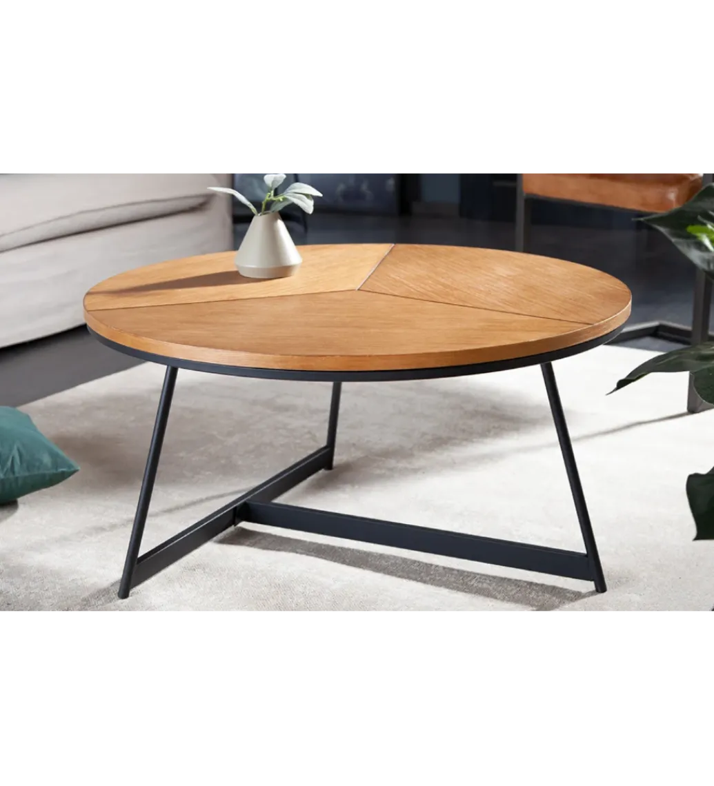 Stolik kawowy GRENADA 80 cm w optyce dębu*Invicta Interior Outlet
