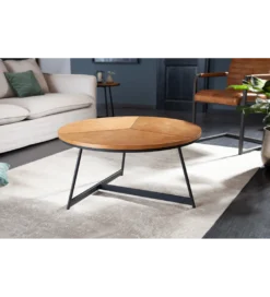 Stolik kawowy GRENADA 80 cm w optyce dębu*Invicta Interior Outlet