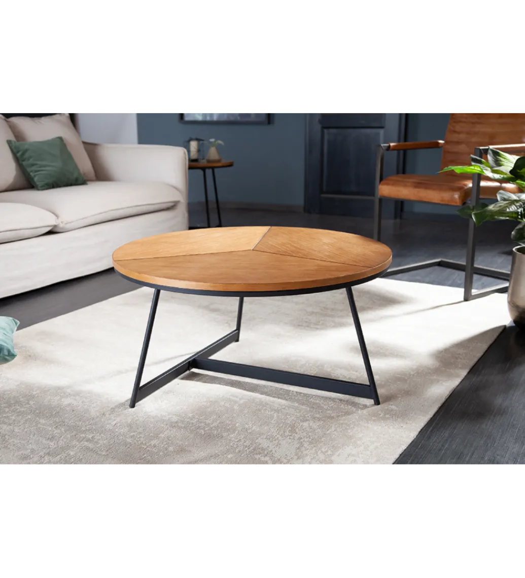 Stolik kawowy GRENADA 80 cm w optyce dębu*Invicta Interior Outlet