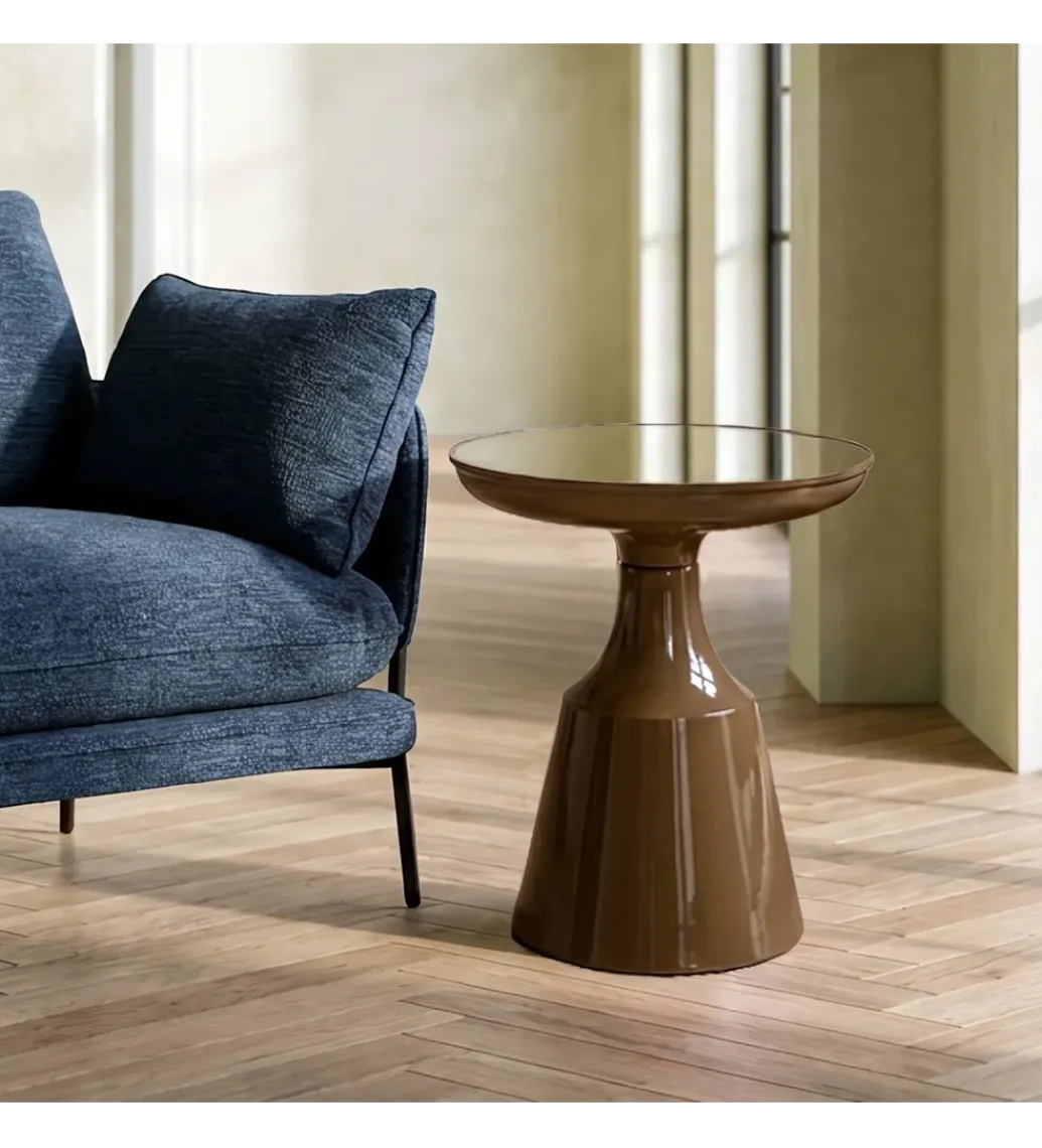 Stolik kawowy HAERW 61 cm brązowy*Zona-Design