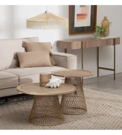 Stolik kawowy HAMUN 55 cm ratan*Zona-Design Hot