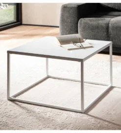 Stolik kawowy HELFI 60 cm biały*WOHNLING, GERMANY Clearance