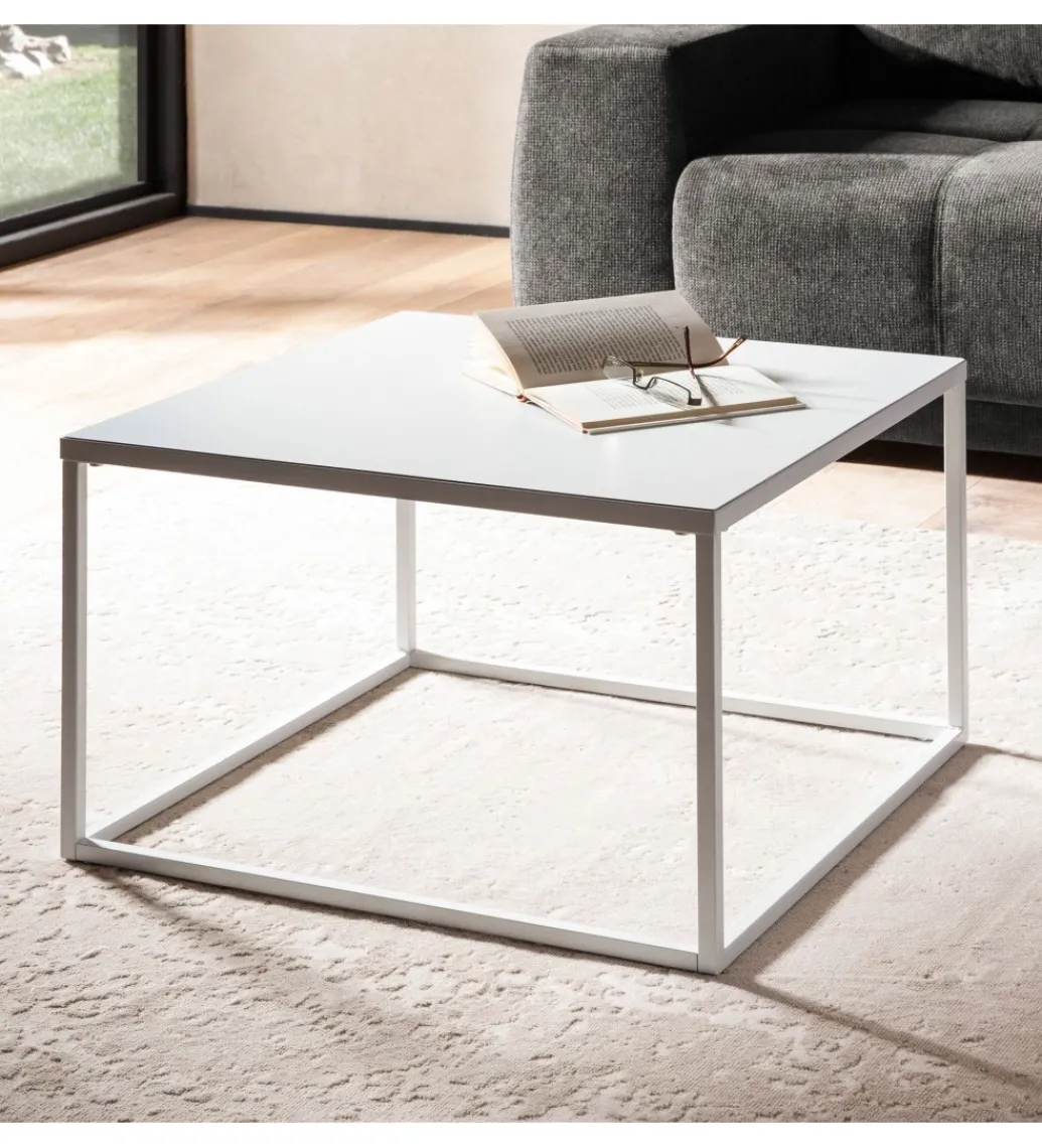 Stolik kawowy HELFI 60 cm biały*WOHNLING, GERMANY Clearance