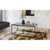 Stolik kawowy HELIO 110 cm szaro czarny*Helvetia Discount