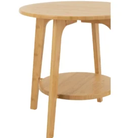 Stolik kawowy HERMA 50 cm bambus naturalny*J-Line New