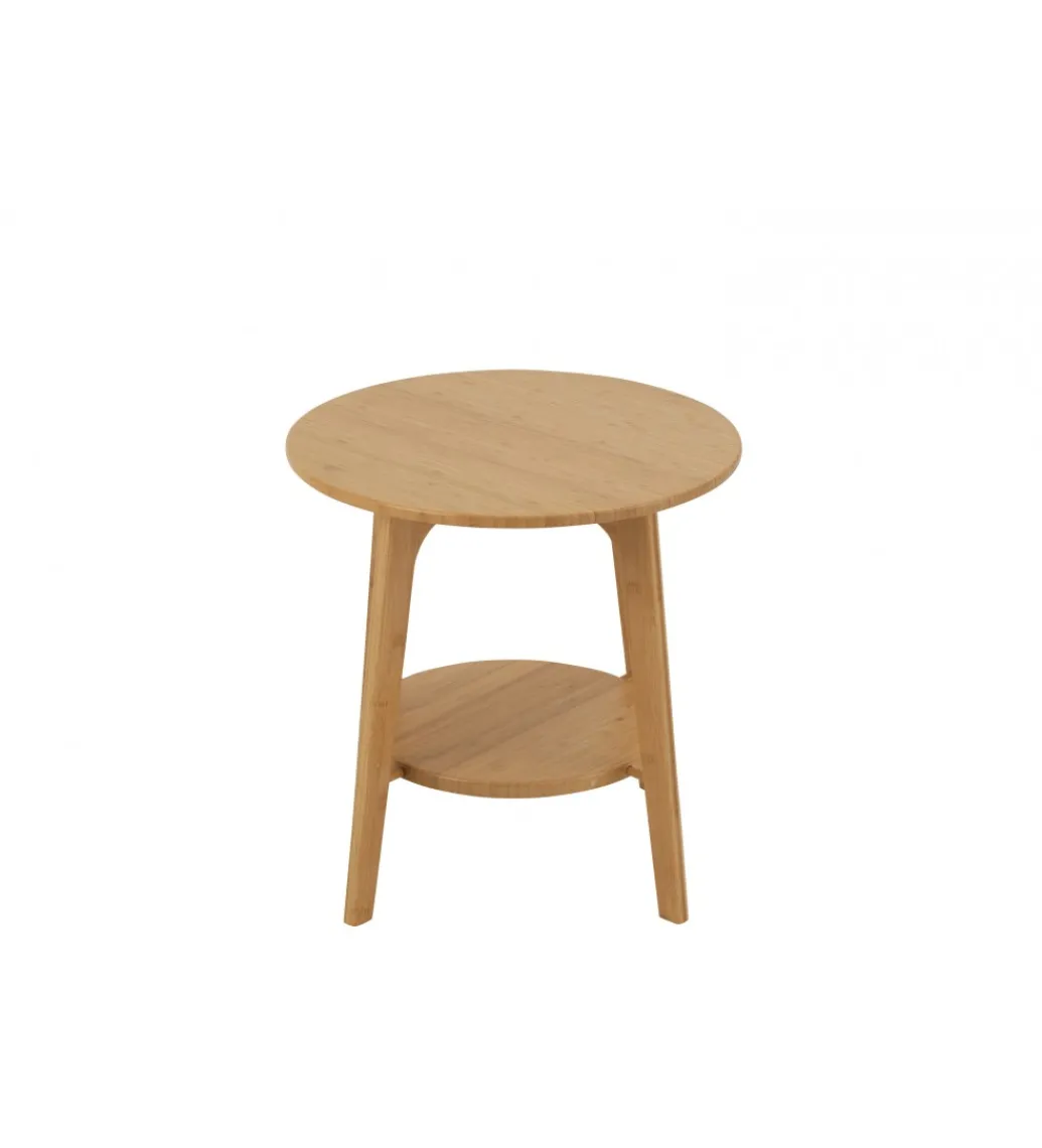Stolik kawowy HERMA 50 cm bambus naturalny*J-Line New