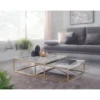 Stolik kawowy HIBRO II set 2 w optyce białego marmuru*WOHNLING, GERMANY Outlet
