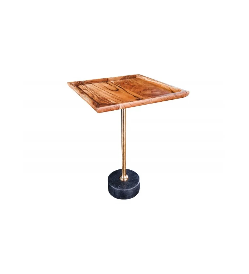 Stolik kawowy HOBART 35 cm drewno akacja*Invicta Interior Sale