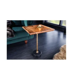 Stolik kawowy HOBART 35 cm drewno akacja*Invicta Interior Sale