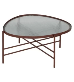 Stolik kawowy INDUSTRIAL 78 cm Ciemna Terakota*Zona-Design Online