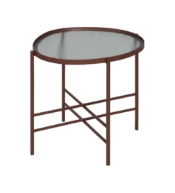 Stolik kawowy INDUSTRIAL 55 cm Ciemna Terakota*Zona-Design Hot