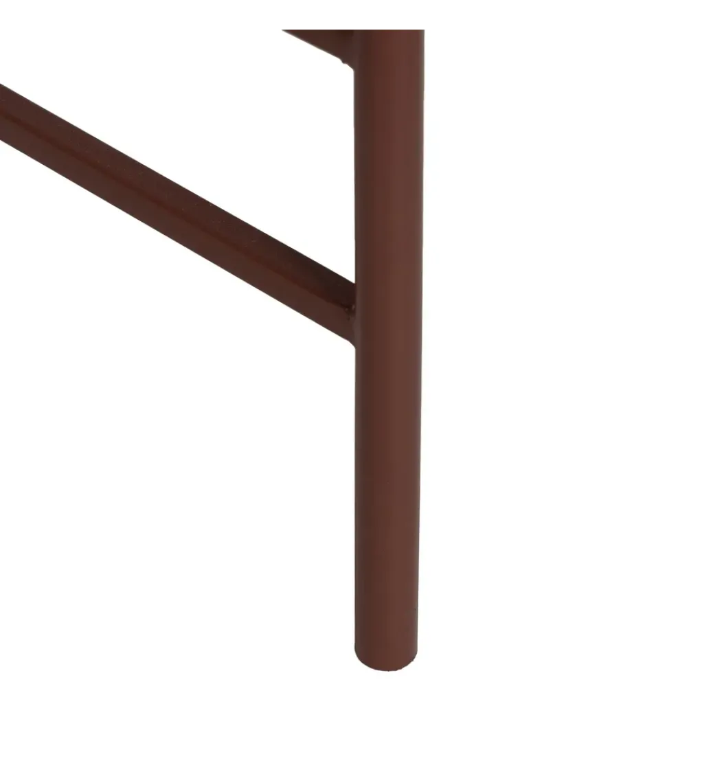 Stolik kawowy INDUSTRIAL 55 cm Ciemna Terakota*Zona-Design Hot