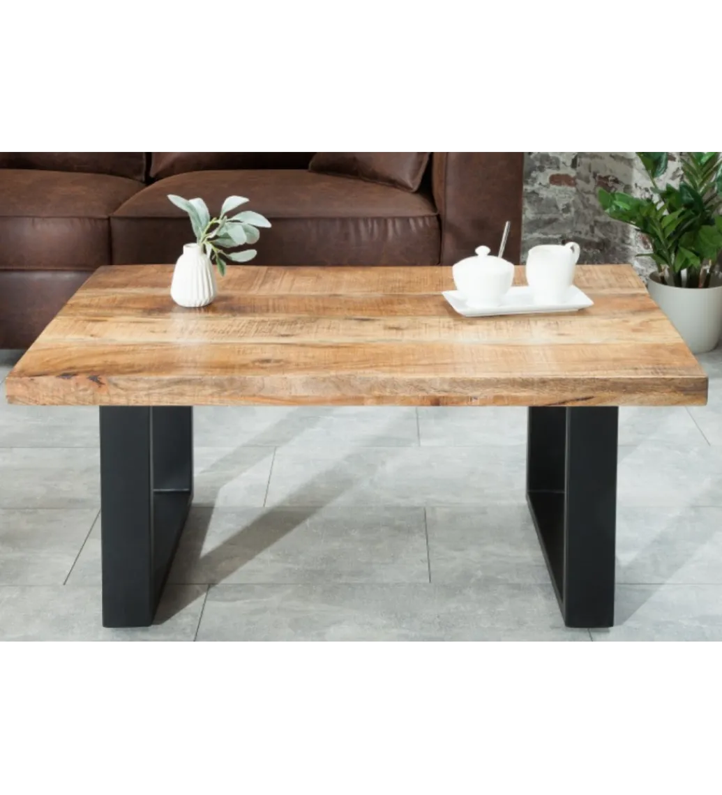 Stolik kawowy Iron Craft 100 cm drewno mango*Invicta Interior Outlet