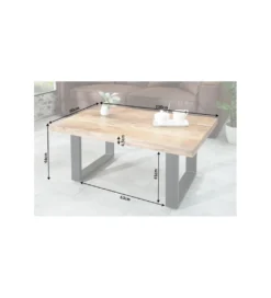 Stolik kawowy Iron Craft 100 cm drewno mango*Invicta Interior Outlet