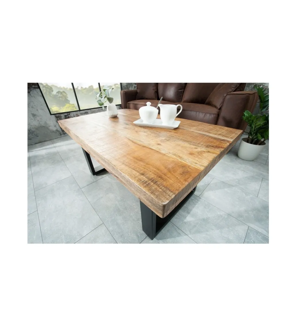 Stolik kawowy Iron Craft 100 cm drewno mango*Invicta Interior Outlet