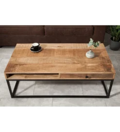 Stolik Kawowy Iron Craft 100 Cm drewno Mango*Invicta Interior Discount