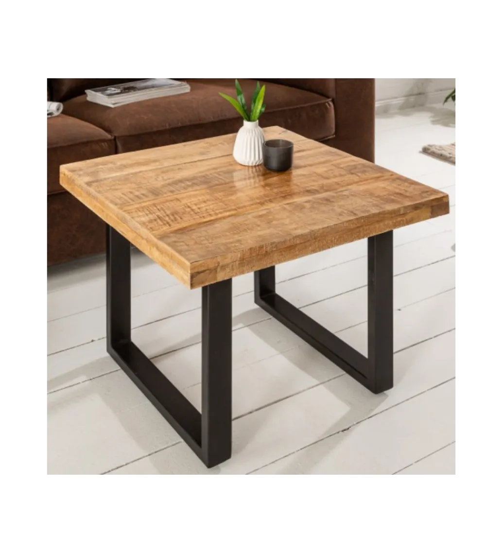 Stolik kawowy Iron Craft 60 cm drewno mango*Invicta Interior Sale