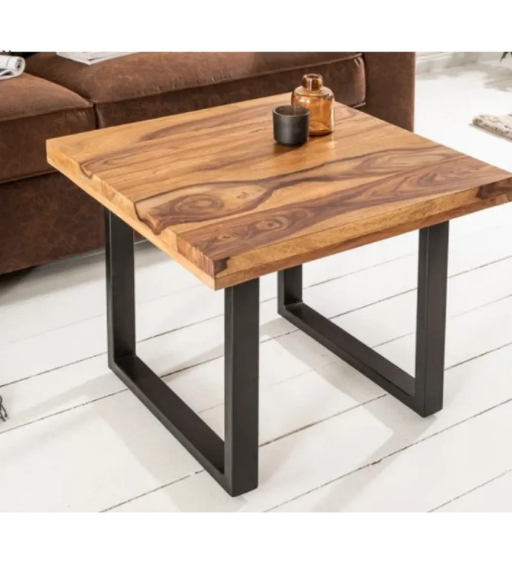 Stolik kawowy Iron Craft 60 cm drewno Sheesham*Invicta Interior Best