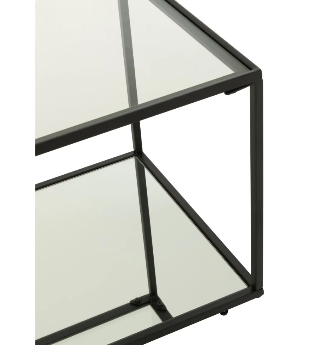 Stolik kawowy ITAGOT 50 cm czarny*J-Line New