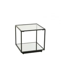 Stolik kawowy ITAGOT 50 cm czarny*J-Line New