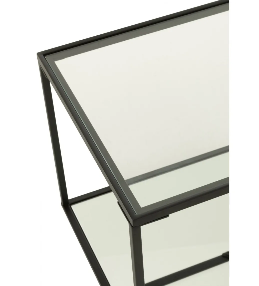 Stolik kawowy ITAGOT 50 cm czarny*J-Line New