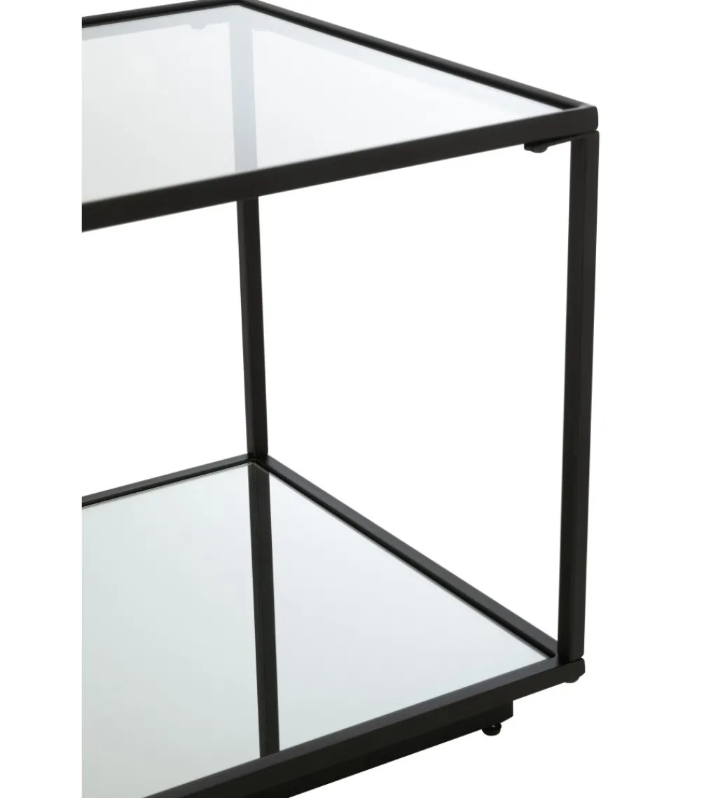 Stolik kawowy ITAGOT 50 cm czarny*J-Line New