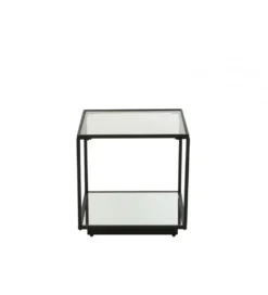 Stolik kawowy ITAGOT 50 cm czarny*J-Line New