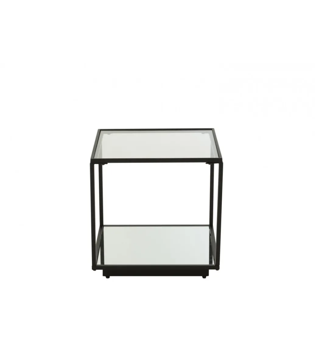 Stolik kawowy ITAGOT 50 cm czarny*J-Line New