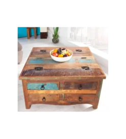 Stolik Kawowy Jakarta z drewna 70 cm*Invicta Interior Outlet
