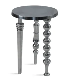 Stolik kawowy Jardin 44 cm srebrny*WOHNLING, GERMANY Sale