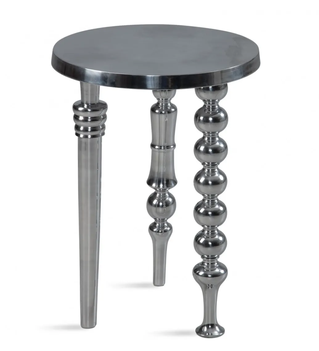 Stolik kawowy Jardin 44 cm srebrny*WOHNLING, GERMANY Sale
