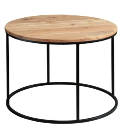 Stolik kawowy JORGI 60 cm drewno akacja*WOHNLING, GERMANY Discount
