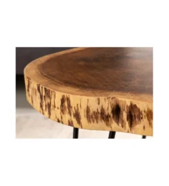 Stolik kawowy KAKADU Goa 40 cm drewno akacja*Invicta Interior New