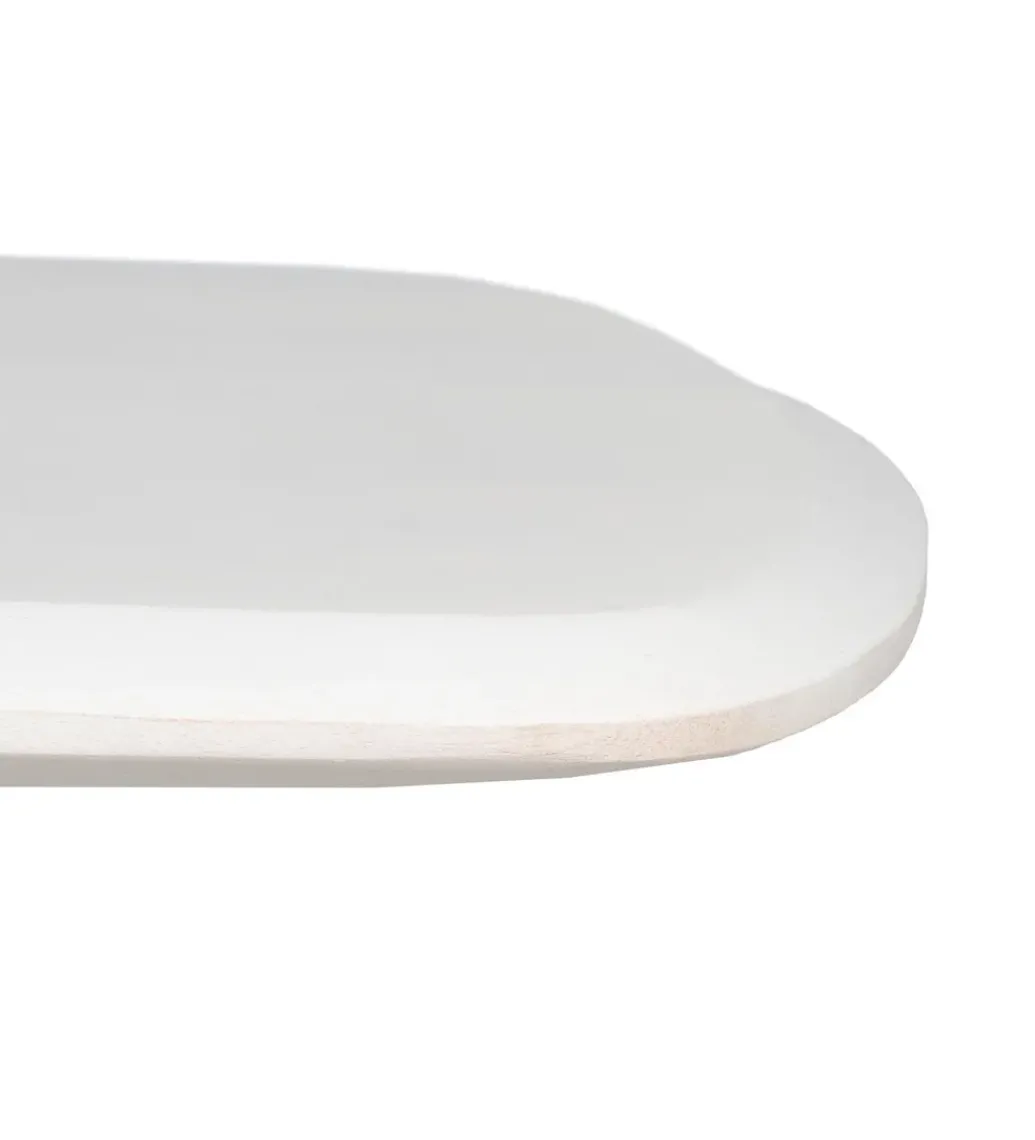 Stolik kawowy KARAZ 130 cm drewno akacja różowo-biały*Zona-Design Online