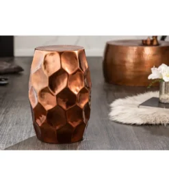 Stolik Kawowy Kerrash 30 Cm Miedziany*Invicta Interior Online