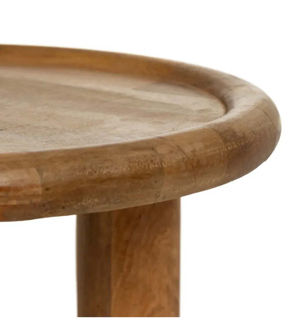 Stolik kawowy KODI 50 cm drewno mango*Zona-Design New
