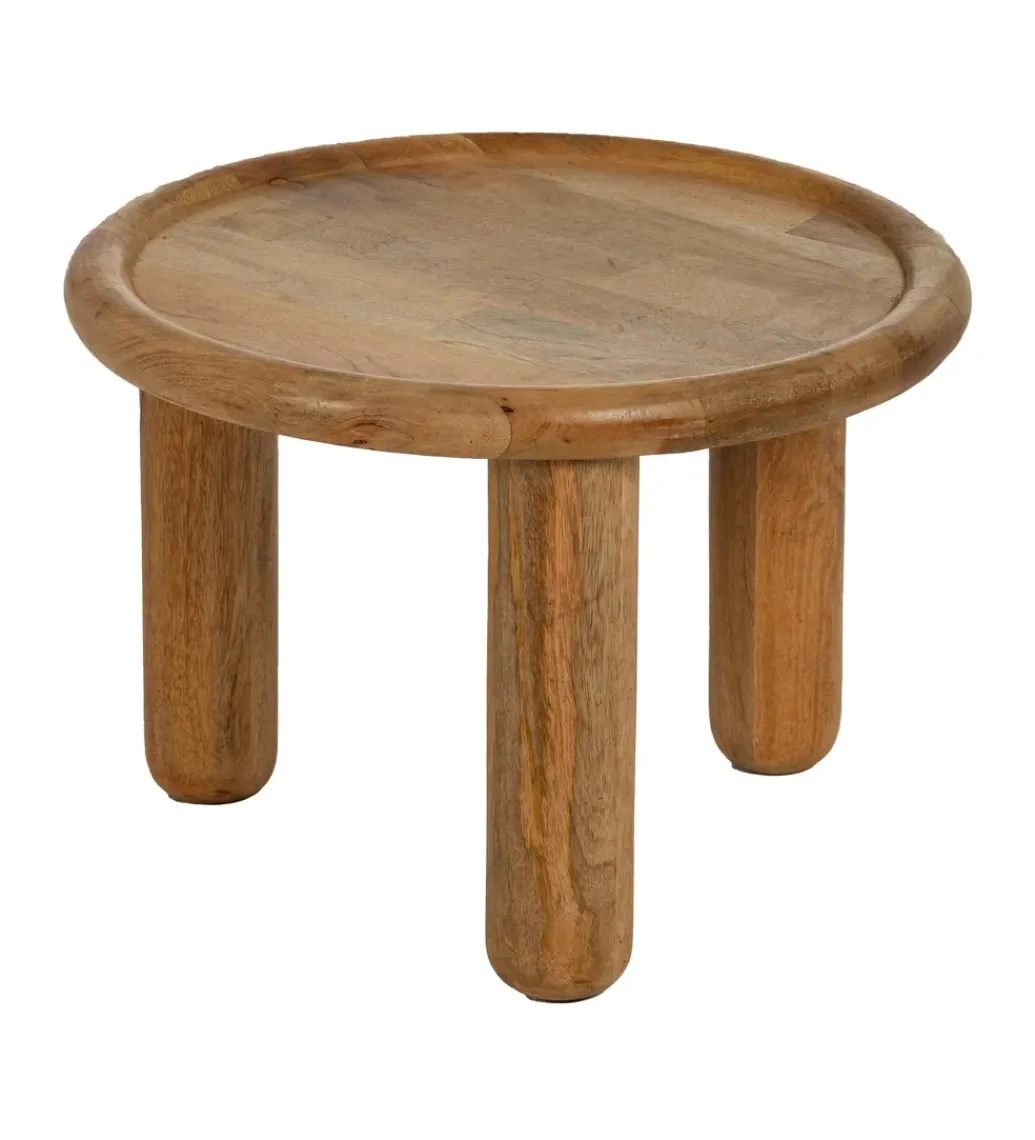 Stolik kawowy KODI 50 cm drewno mango*Zona-Design New