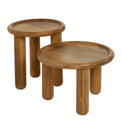 Stolik kawowy KODI 50 cm drewno mango*Zona-Design New