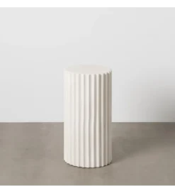 Stolik kawowy kolumna GREKA 60 cm biały*Zona-Design Discount